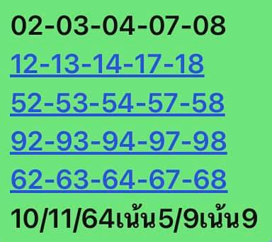 หวยหุ้นวันนี้ 10/11/64 ชุดที่ 10