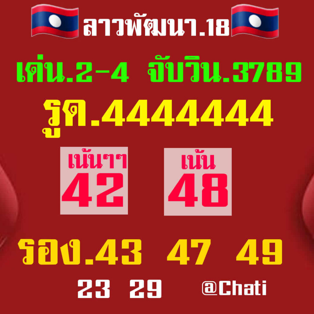 แนวทางหวยลาว 18/3/65 ชุดที่ 4