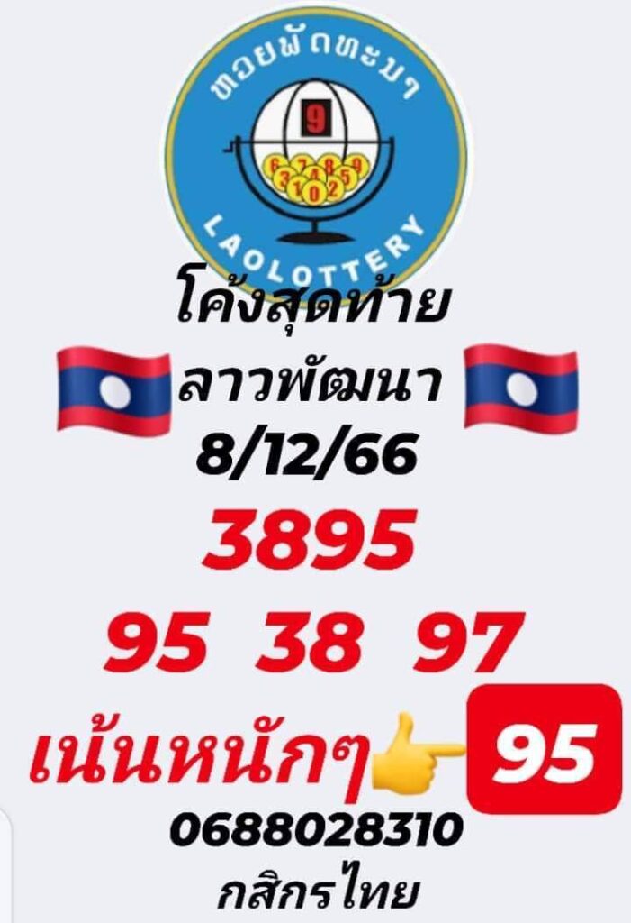 แนวทางหวยลาว 8/12/66 ชุดที่ 8